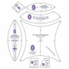 Double wedding ring template set cm 43, marti michell 8017 - immagine 3