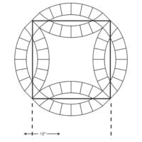 Double wedding ring template set cm 43, marti michell 8017