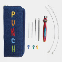 Punchneedle set knitpro con aghi intercambiabili mm 2-3-4-5
