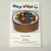 Punchneedle, flower basket by Bobbie Marek, kit disegno stampato su cotone