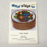 Punchneedle, flower basket by Bobbie Marek, kit disegno stampato su cotone