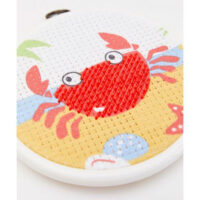 Kit mezzopunto stitch it jr!  dmc "il granchio" livello facile 6 anni
