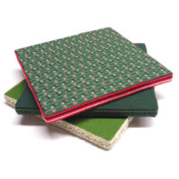 Tombolo piatto quadrato cm 25, verde