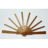 Struttura ventaglio legno, mignon rigato cm 13