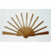 Struttura ventaglio legno mignon rigato cm 21,5/12 stecche