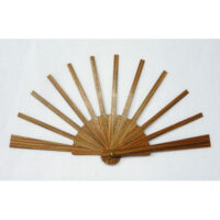 Struttura ventaglio legno mignon rigato cm 21,5/12 stecche