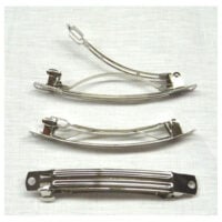 Fermaglio per capelli, colore argento cm 8 x 1