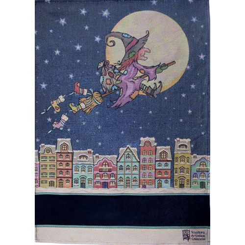 Ric214 Asciugapiatti Chierese "Befana rgb 2021" cm 50 x 70