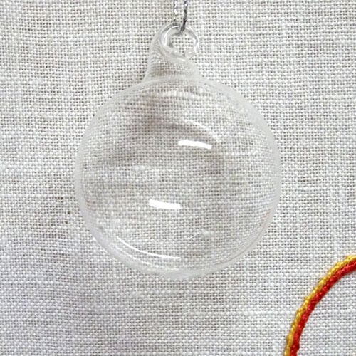 Pallina vetro trasparente mm 40