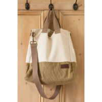 Tote bag, DMC Eco-Vita kaki/ecrù