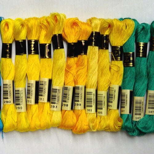 Kit 16 ricamo anchor 25, matassina 30 mt