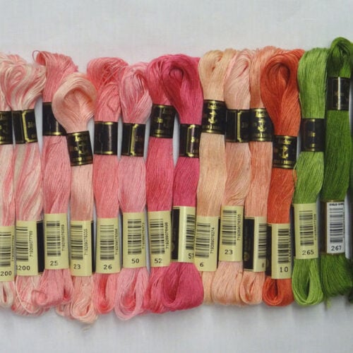 Kit 16 ricamo anchor 25, matassina 30 mt