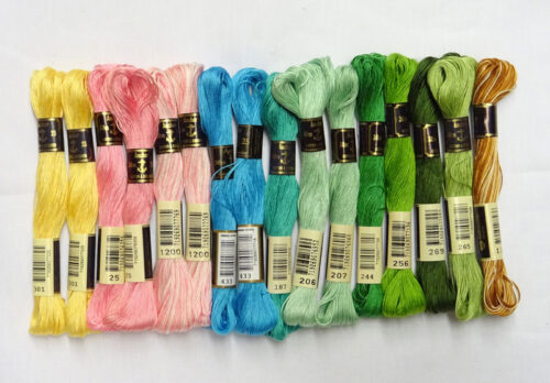 Kit 16 ricamo anchor 25, matassina 30 mt