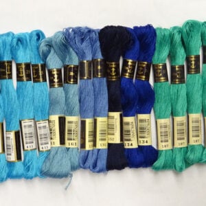 Kit 16 ricamo anchor 25, matassina 30 mt