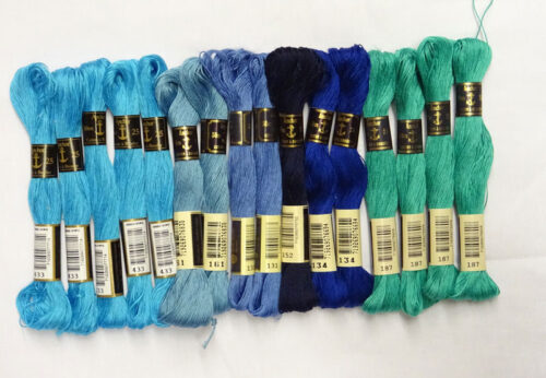 Kit 16 ricamo anchor 25, matassina 30 mt