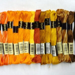 Kit 16 ricamo anchor 25, matassina 30 mt