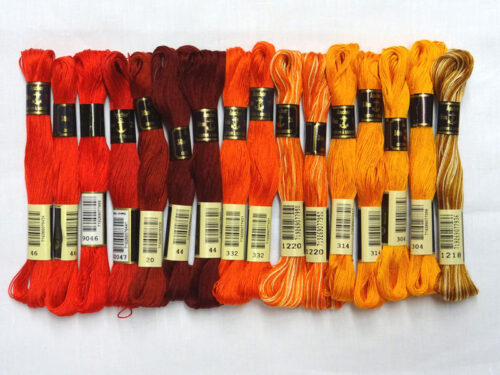Kit 16 ricamo anchor 25, matassina 30 mt