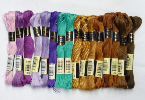 Kit 16 ricamo anchor 25, matassina 30 mt