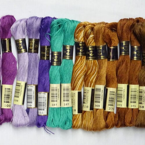Kit 16 ricamo anchor 25, matassina 30 mt