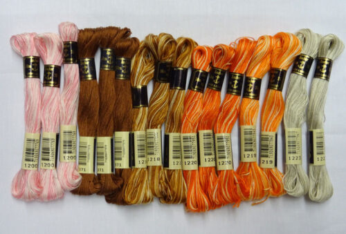 Kit 16 ricamo anchor 25, matassina 30 mt