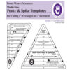 multi-size peaky & spike templates da 1 a 16 pollici, marti michell 8289