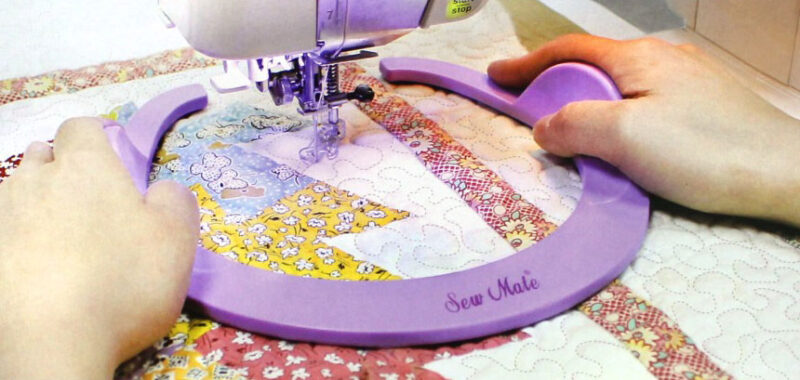 Patc423c Free motion quilting guide grip, guida per trapuntatura, sew mate