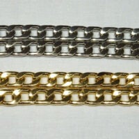 Catenella per borsetta cm 119, metallo colore oro-argento