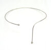 Collier doppio anello struttura in acciaio