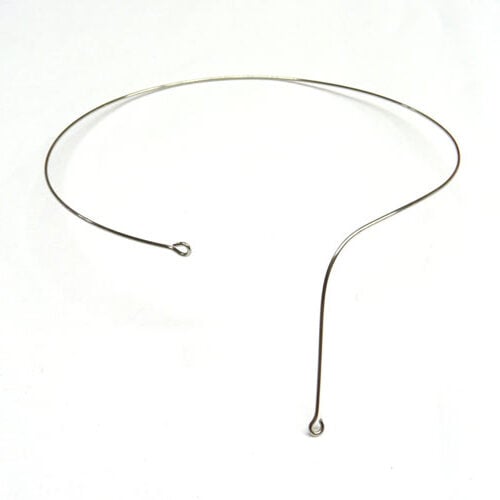 Collier doppio anello struttura in acciaio
