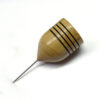 Calamita con spillone "righette", in legno di ligustro - immagine 2
