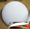 Tombolo piatto con perno tipo Sansepolcro cm 60 panna
