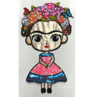 Decorazione-toppa "Frida Kalho" cm 22