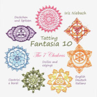 Tatting fantasia 10: the 7 chakras-centrini e bordi, iris niebach