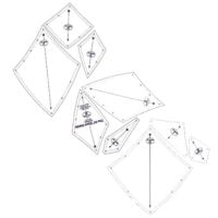 giant dahlia template set, marti michell 8949