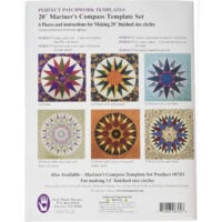 mariner's compass 20" template set, marti michell 8704