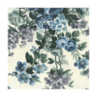 Rose blu e fiori, tessuto cotone 100% altezza cm 280 € 20,00  al metro vendita a multipli di 50 cm