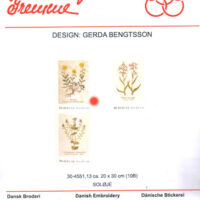 gerda bengtsson soloje/fiori gialli cm 20 x 30 kit 30-4551