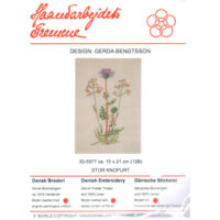 gerda bengtsson stor knopurt/Centaurea scabiosa cm 15 x 21 kit 30-5977