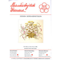 gerda bengtsson mussevikke-pastinak/erba topo e pastinacca cm 39 x 44  kit ricamo 30-1639