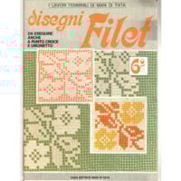 Disegni filet kit 4 riviste usate  6-10-12-13