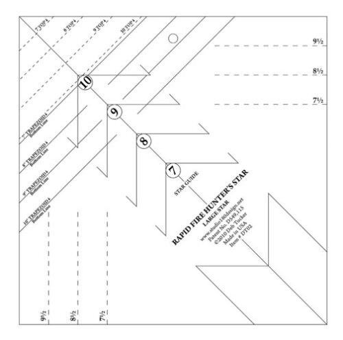 Rapid fire hunter's star, large star template DT02 - immagine 3
