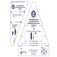 Multi Size long skinny sashing star set,  Marti Michell 8232