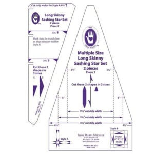 Large drunkard's path set 6"-7",  Marti Michell 8024