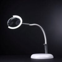 Lampada magnificent pro 3 in 1 NEW, daylight E25090, 27led e lente d'ingrandimento mm146/1,75x da tavolo o terra