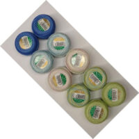 kit 10 Cordonetto anchor 80, gomitolini gr 5 nontiscordardime