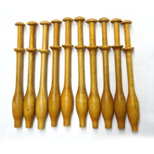 Kit 10 fuselli di legno verniciato