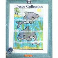 Kit mezzopunto kid's!  dmc "i delfini" livello facile 8 anni