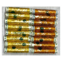 Seta162 Seta reale faro n°3 giallo 273 rocchetto 10 mt kit 16 pezzi