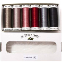 Seta ovale nm 1/16 au ver a soie, kit 6 rocchetti  VINTAGE