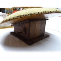 Supporto da tavolo  in legno per tombolo piatto con perno centrale